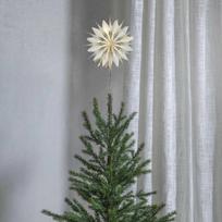 Kalėdinė dekoracija žvaigždė EGLUTĖS VIRŠŪNEI Flinga 10 LED, balta (White)