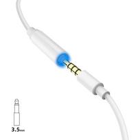 3.5 mm to 3.5 mm kabelis - Dudao Converter Adapter from Lightning to headphones jack 3,5 mm White - 2 nuotrauka