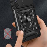 kamera telefonams - Hurtel Hybrid Armor Camshield dėklas skirtas Samsung Galaxy A54 5G, juodas - 5 nuotrauka