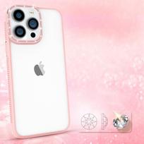 iphone korpuse - Kingxbar Sparkle Series dėklas Apple iPhone 13 Pro with crystals back cover rožinės spalvos - 7 nuotrauka