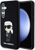 telefonas galaxy s24 - Samsung Galaxy S24 Karl Lagerfeld Silicone Ikonik Case - Juodas (Black) - 1 nuotrauka