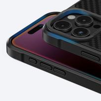 aramid deklas - AmazingThing Titan Max Case with 1500D Aramid Fibers for Apple iPhone 16 Pro - Juodas (Black) - 8 nuotrauka