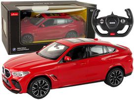 bmw zaislai - Rastar RC automobilis BMW X6 M 1:14 Raudonas (Red) - 1 nuotrauka