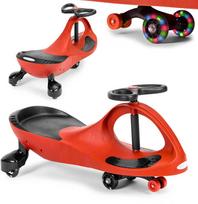 paspirtuko ratukai - Paspiriamas paspirtukas EcoToys Wiggle Car, raudonas (Red) - 1 nuotrauka