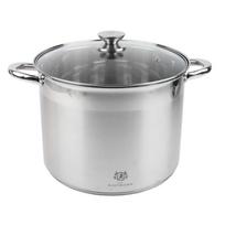 puodas 30 l - Karl Hausmann Solid Katilas ⌀30 cm 16 l su dangčiu, Juodas (Black) - 1 nuotrauka
