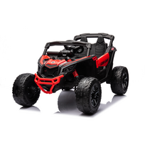CAN-AM Maverick vaikiškas elektrinis bagis, Juodas/Raudonas (Black/Red)