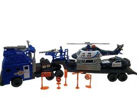 S.O.S station policijos mašina 999B-54B, mėlyna/balta/juoda (Blue/White/Black)
