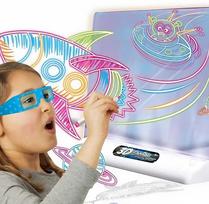 3d magnetinis - WOOPIE 3D magnetinė piešimo lenta su LED apšvietimu - 1 nuotrauka