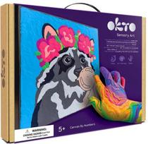 OKTO 3D spalvinimo su modelinu rinkinys Meškėnas (Raccoon), 30x30 cm