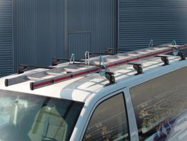 Volkswagen Transporter T5 2003 → 2015 stogo skersiniai  su kopečių laikikliu