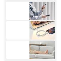 usb lightning laidas baseus - Baseus CALYS-C02 White - 3 nuotrauka