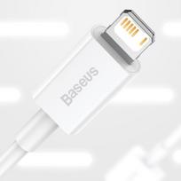 usb lightning laidas baseus - Baseus CALYS-C02 White - 6 nuotrauka