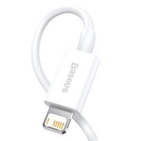 usb lightning laidas baseus - Baseus CALYS-C02 White - 16 nuotrauka