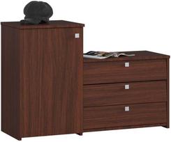 Batų spintelė NORE S16, tamsiai ruda (Dark Brown)