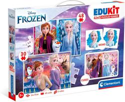 Clementoni Dėlionė Frozen Edukit 4in1