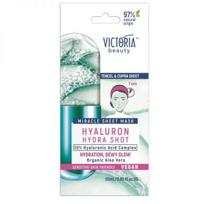 VICTORIA BEAUTY lakštinė veido kaukė su hialurono rūgštimi ir alavijų ekstraktu, 1 vnt.