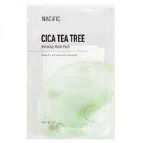 NACIFIC lakštinė veido kaukė CICA TEA TREE RELAXING MASK, 1 vnt.