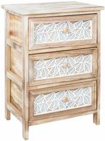 3 stalciu komoda - Komoda Home4You KASEKE su 3 stalčiais, 40x29x58 cm, natūrali (Natural) - 1 nuotrauka