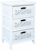 3 stalciu komoda - Komoda MIHKLI, balta (White) - 1 nuotrauka