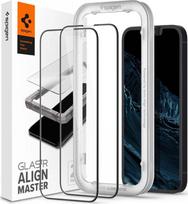 apple 17e - Spigen GLASS HARTED SPIGEN ALM GLASS FC 2-PACK IPHONE 13 / 13 PRO BLACK - 1 nuotrauka