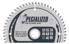 T.C.T. pjūklas SPECIALIZED 165X2X20mm 5° T60 Makita B-56736