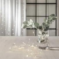 VIELINĖ LED GIRLIANDA SU BATERIJA "DEW DROP" 4m