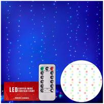 LED užuolaidų girlianda 3x3m, 300LED, Daugiaspalvė