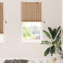 vidaXL Roletas Kita Šviesiai rudas (Light Brown) 80 x 220 cm, bambukas