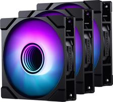120mm fan - Phanteks M25 Gen2 PWM D-RGB 3-Pack 120mm Black (Juodas) - 1 nuotrauka