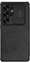 Nillkin Qin Pro dėklas Samsung Galaxy S25 Ultra - Juodas (Black)