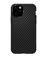 Apple iPhone 11 Pro Max Carbon Back Case - Juodas (Black)