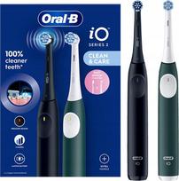 oral b duo - Braun Oral-B iO Series 2 Duo Juodas (Black) ir Miško Žalias (Forest Green) - 1 nuotrauka