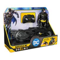 BATMAN Stealth Batcycle RC su figūrėle 30 cm, 6072896, juoda (Black)