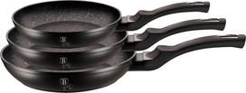 Berlinger Haus BH-6159, 3 dalių keptuvių rinkinys, Juodas (Black) Sidabrinis (Silver)