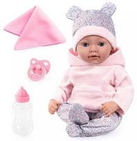 Bayer Reborn lėlė su priedais, 38 cm, Rožinė (Pink)