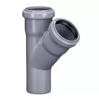 kanalizacijos trisakis 50 45 - Vidaus kanalizacijos trišakis HTplus, Ø 50 / 50 mm, 45° - 1 nuotrauka
