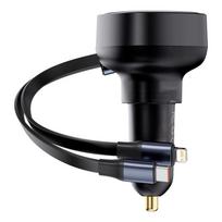 baseus car charger - Automobilinis įkroviklis Baseus Enjoyment, USB Type C/Lightning, juoda, 60 W - 11 nuotrauka
