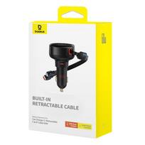 baseus car charger - Automobilinis įkroviklis Baseus Enjoyment, USB Type C/Lightning, juoda, 60 W - 13 nuotrauka