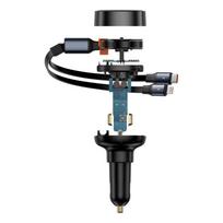 baseus car charger - Automobilinis įkroviklis Baseus Enjoyment, USB Type C/Lightning, juoda, 60 W - 14 nuotrauka