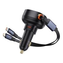baseus car charger - Automobilinis įkroviklis Baseus Enjoyment, USB Type C/Lightning, juoda, 60 W - 15 nuotrauka