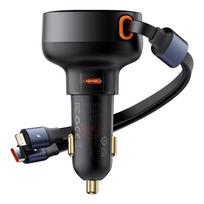 baseus car charger - Automobilinis įkroviklis Baseus Enjoyment, USB Type C/Lightning, juoda, 60 W - 16 nuotrauka