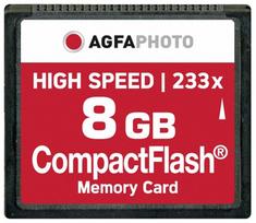 AgfaPhoto Compact Flash 8GB High Speed 233x MLC