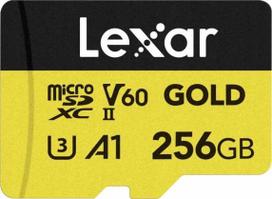 atminties korteles 4k - Atminties kortelė Lexar Pro Gold 256GB UHS-II V60 - 1 nuotrauka