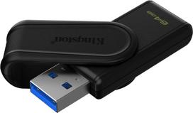 usb drives 64gb - Kingston  64GB Portable USB 3.2 Gen 1 DataTraveler Exodia S (Black/Black) | DTXS/64GB - 5 nuotrauka