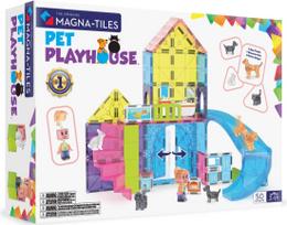 namelis gyvunams - MAGNA-TILES Magnetinis konstruktorius „Gyvūnų žaidimų namelis“ 50 det. - 1 nuotrauka
