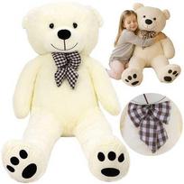 pliusiniai meskiukai meskinai - Pliušinis meškiukas 140 cm Kruzzel 26091, baltas (White) - 1 nuotrauka