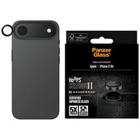 juodas apsauginis stiklas iphone - PanzerGlass Hoops Ceramic II tempered glass for iPhone Air lens - 1 nuotrauka