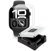 apple watch stiklas - Tech-Protect Supreme Hydrogel Film Set 2-pack for Apple Watch 10 42 mm - transparent - 4 nuotrauka