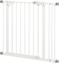 apsauginiai varteliai - PawHut apsauginiai varteliai, 74-87 cm, balti (White) - 1 nuotrauka
