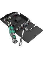 wera zyklop 1 - Įrankių komplektas Wera 8009 Zyklop Pocket Set 4; 3/8''-1/4''; 27 vnt. - 1 nuotrauka